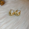 1 Pair Simple Style Commute C Shape Water Droplets Plating Alloy Earrings