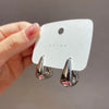 1 Pair Simple Style Commute C Shape Water Droplets Plating Alloy Earrings