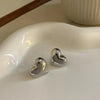 1 Pair Simple Style Commute C Shape Water Droplets Plating Alloy Earrings