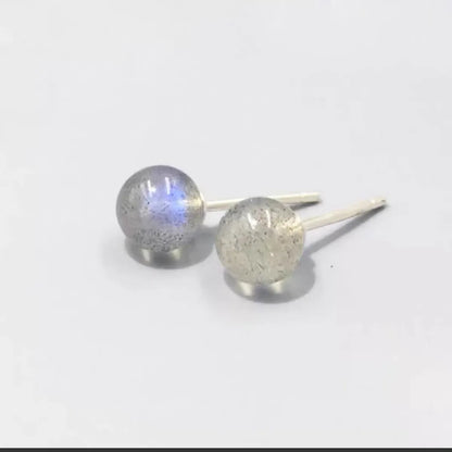 1 Pair Simple Style Commute Candy Artificial Crystal Sterling Silver Ear Studs