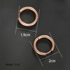 1 Pair Simple Style Commute Circle Plating Stainless Steel 14k Gold Plated 18k Gold Plated White Gold Plated Hoop Earrings