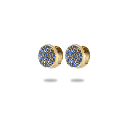 1 Pair Simple Style Commute Geometric Inlay 304 Stainless Steel Zircon 18K Gold Plated Earrings