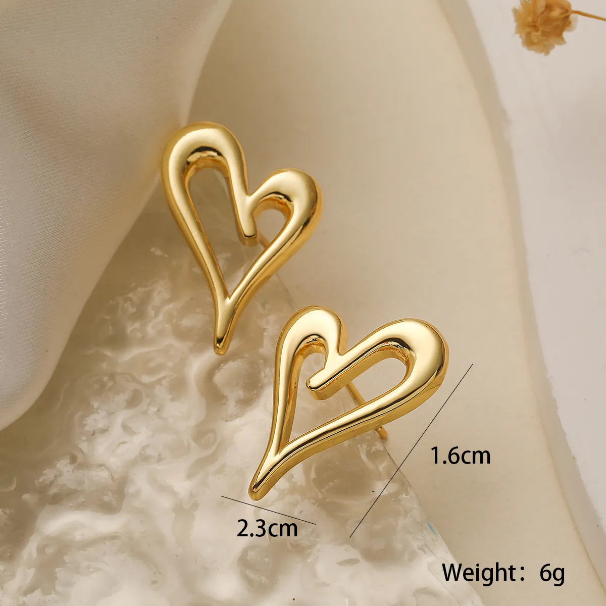 1 Pair Simple Style Commute Heart Shape Inlay Copper Artificial Pearls Zircon Ear Studs