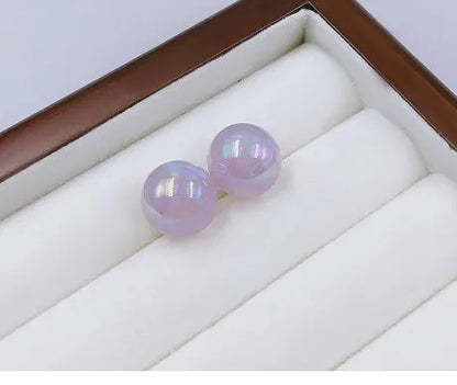 1 Pair Simple Style Commute Round Alloy Ear Studs