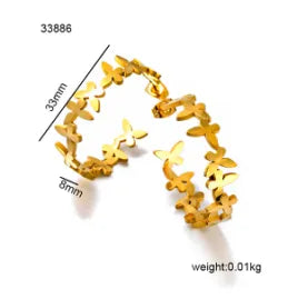 1 Pair Simple Style Commute Solid Color Plating 304 Stainless Steel 18K Gold Plated Ear Studs