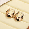 1 Pair Simple Style Commute U Shape Plating 304 Stainless Steel Earrings