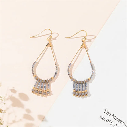 1 Pair Simple Style Commute Water Droplets Heart Shape Hollow Out Inlay Alloy Artificial Crystal Zircon Drop Earrings