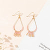 1 Pair Simple Style Commute Water Droplets Heart Shape Hollow Out Inlay Alloy Artificial Crystal Zircon Drop Earrings