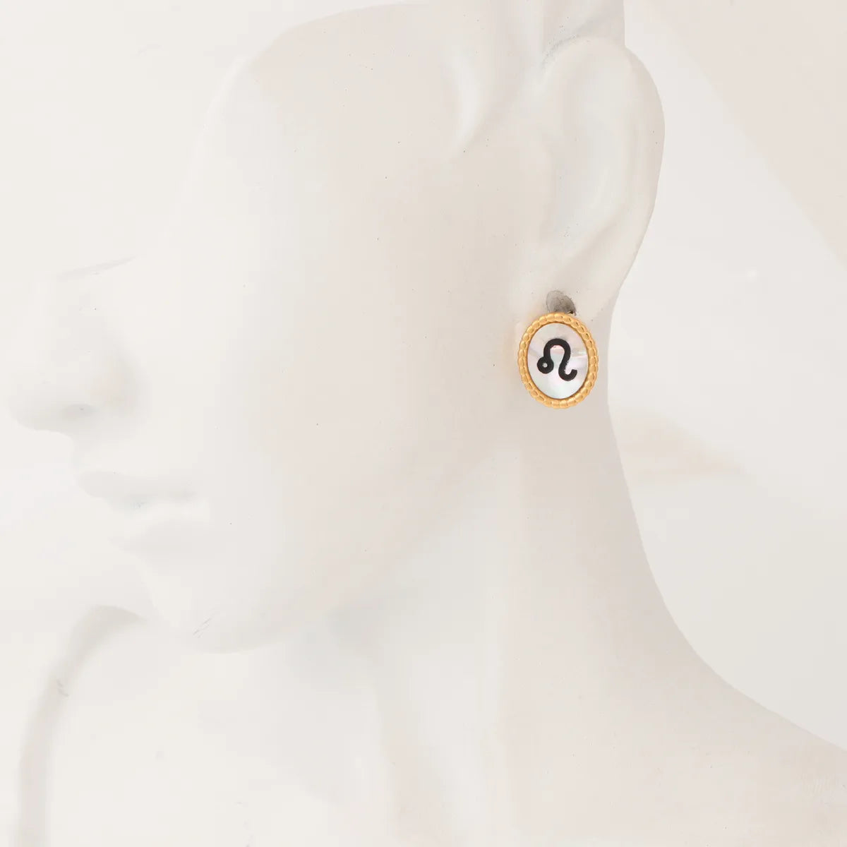 1 Pair Simple Style Constellation Plating 304 Stainless Steel 18K Gold Plated Ear Studs