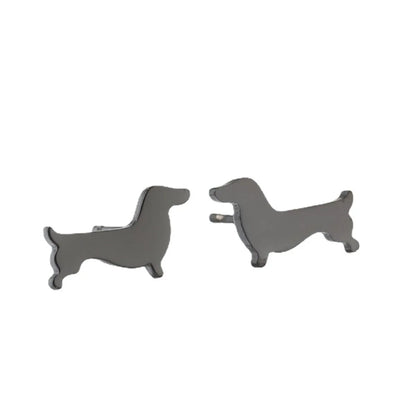 1 Pair Simple Style Dog Plating 304 Stainless Steel 18K Gold Plated Ear Studs