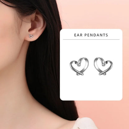 1 Pair Simple Style Doll Constellation Crown Plating Inlay Sterling Silver Zircon Ear Studs