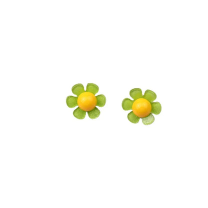 1 Pair Simple Style Flower Arylic Women'S Earrings