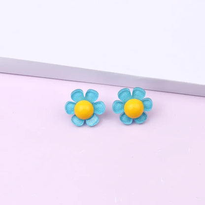 1 Pair Simple Style Flower Arylic Women'S Earrings