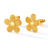 1 Pair Simple Style Flower Plating 304 Stainless Steel Ear Studs
