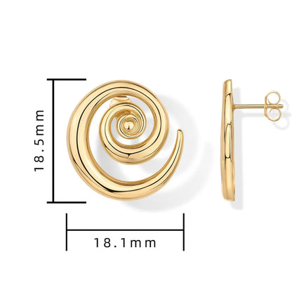 1 Pair Simple Style Geometric Alloy 18K Gold Plated Ear Studs