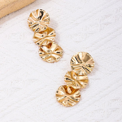 1 Pair Simple Style Geometric Alloy Drop Earrings