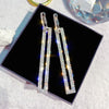 1 Pair Simple Style Geometric Alloy Drop Earrings