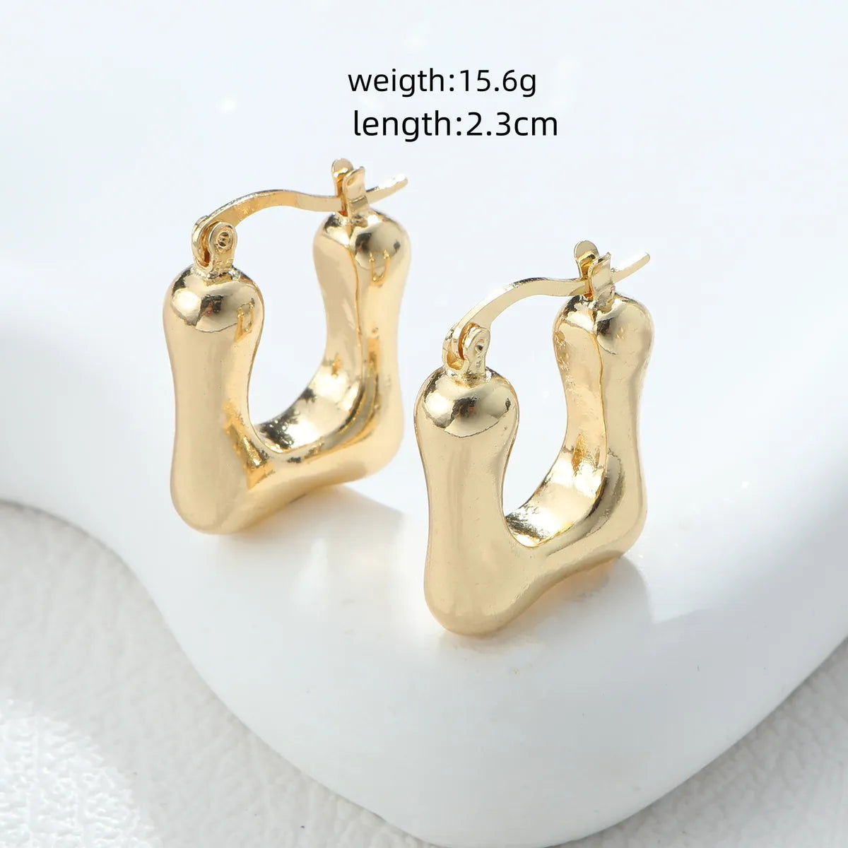 1 Pair Simple Style Geometric Alloy Earrings