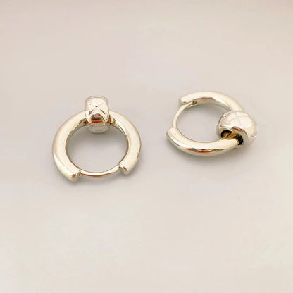 1 Pair Simple Style Geometric Copper 18K Gold Plated Earrings