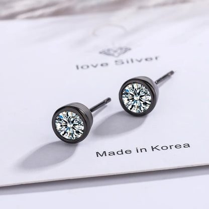 1 Pair Simple Style Geometric Copper Ear Studs