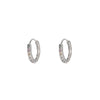 1 Pair Simple Style Geometric Copper Plating Inlay Zircon Hoop Earrings