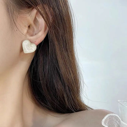 1 Pair Simple Style Geometric Flower Plating Alloy Ear Studs