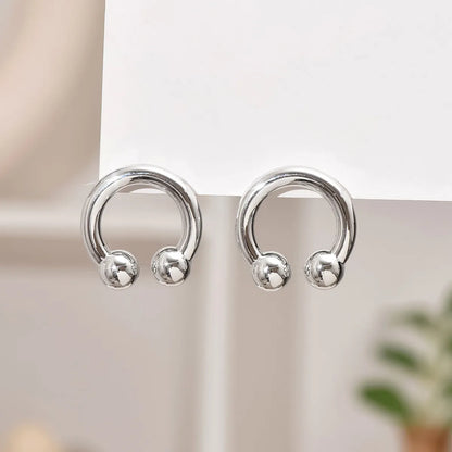 1 Pair Simple Style Geometric Heart Shape Arylic Ear Studs