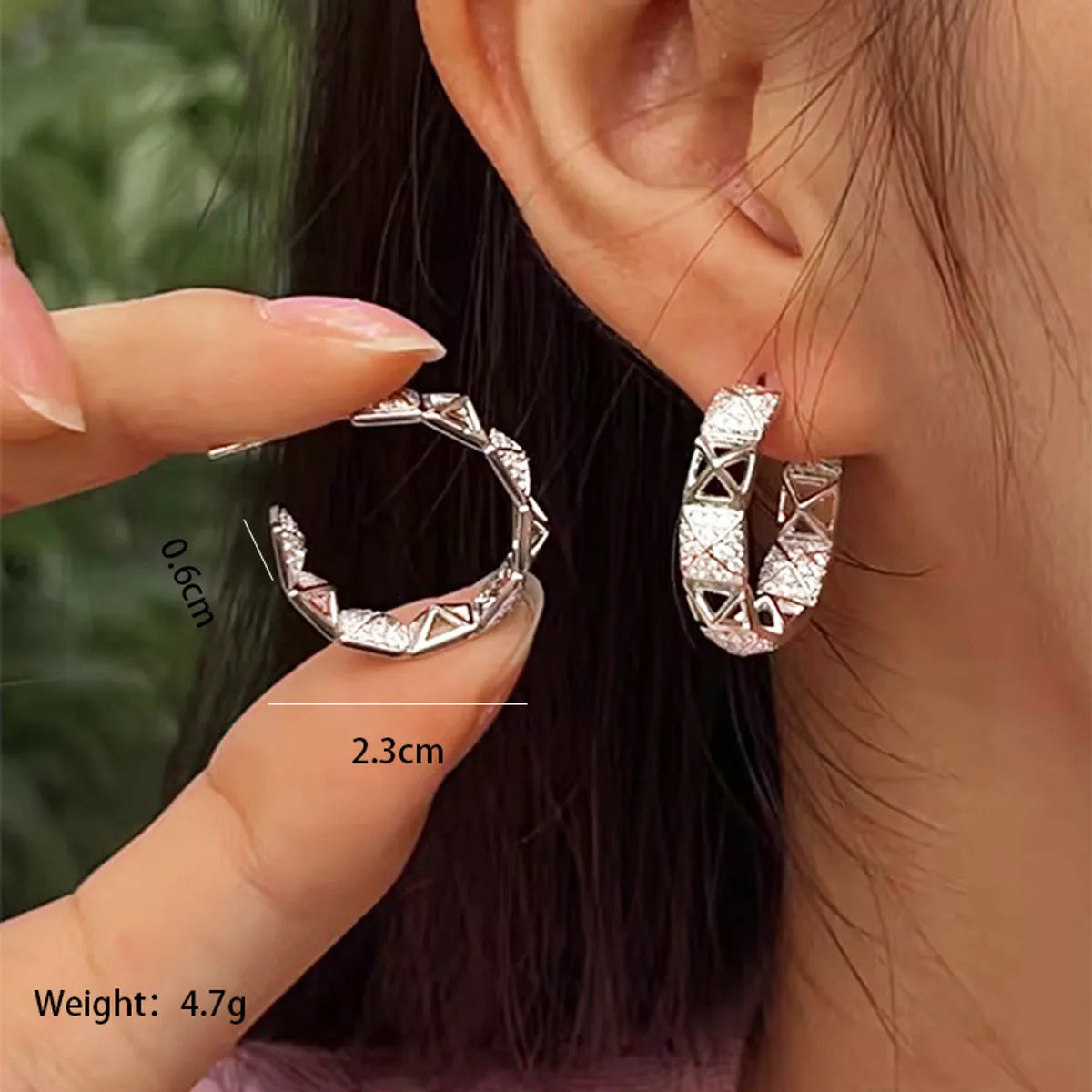 1 Pair Simple Style Geometric Heart Shape Plating Inlay Alloy Copper Alloy Artificial Gemstones 18k Gold Plated White Gold Plated Ear Studs