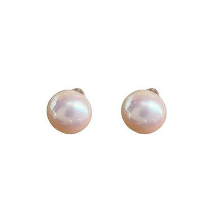 1 Pair Simple Style Geometric Imitation Pearl Ear Studs