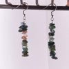 1 Pair Simple Style Geometric Patchwork Natural Stone Drop Earrings