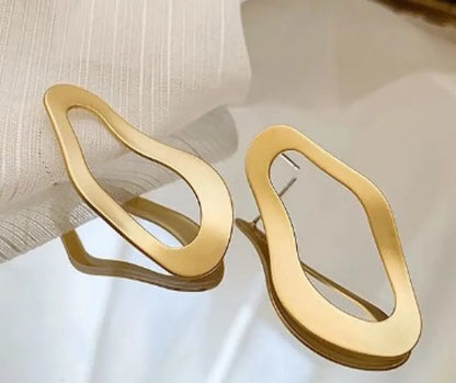 1 Pair Simple Style Geometric Plating Alloy Drop Earrings