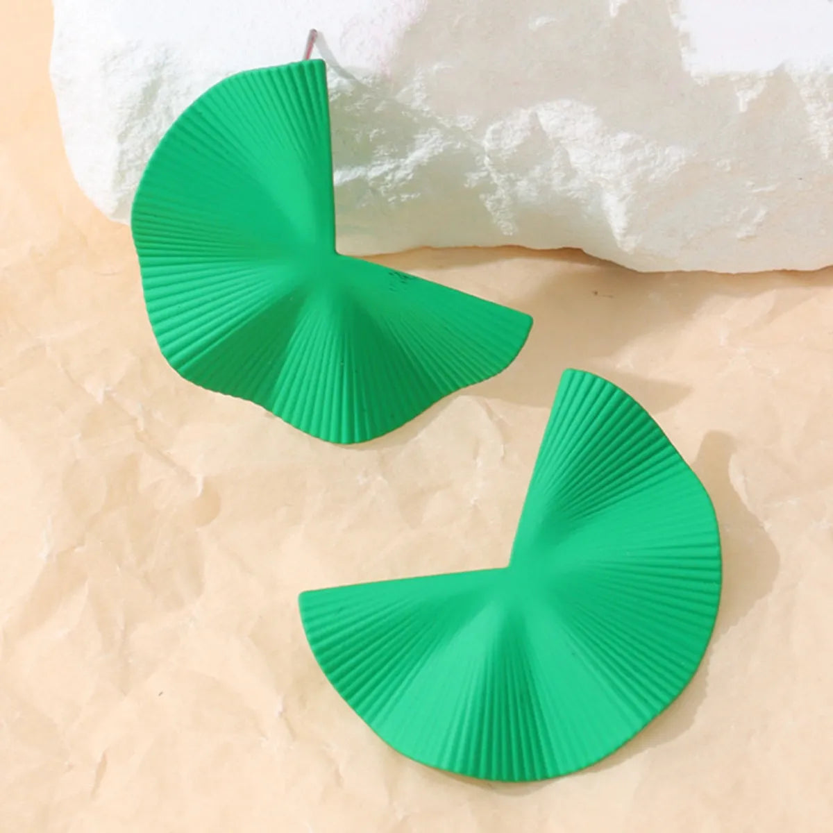 1 Pair Simple Style Geometric Plating Alloy Ear Studs