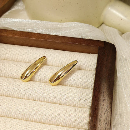 1 Pair Simple Style Geometric Plating Alloy Ear Studs