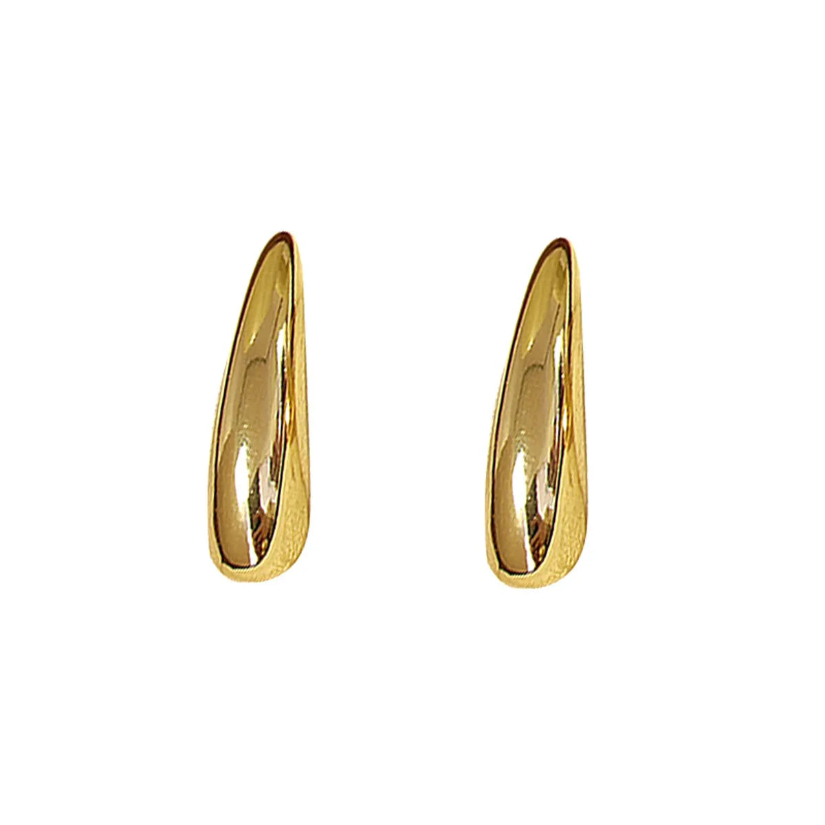 1 Pair Simple Style Geometric Plating Alloy Ear Studs