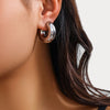 1 Pair Simple Style Geometric Plating Alloy Earrings