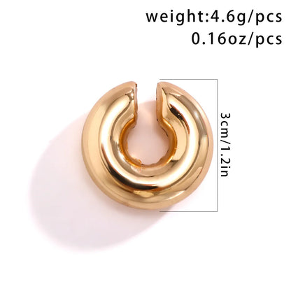 1 Pair Simple Style Geometric Plating Alloy Earrings