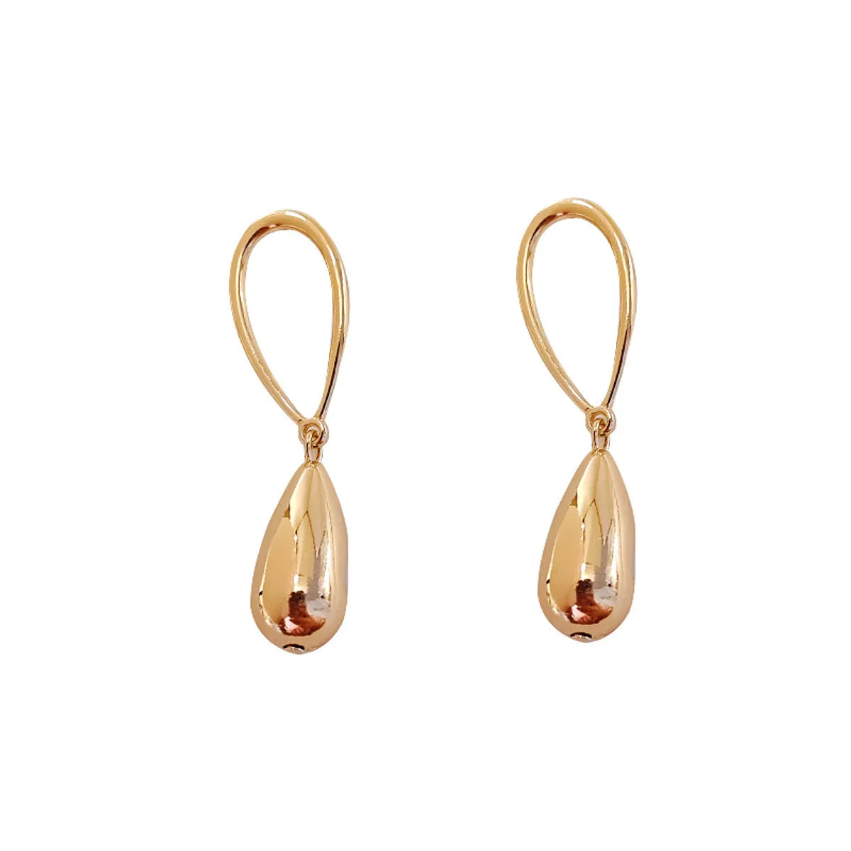 1 Pair Simple Style Geometric Plating CCB Drop Earrings