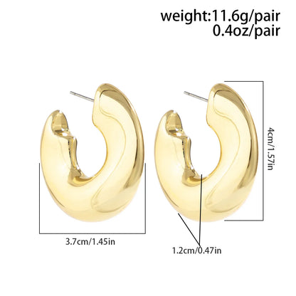 1 Pair Simple Style Geometric Plating CCB Drop Earrings