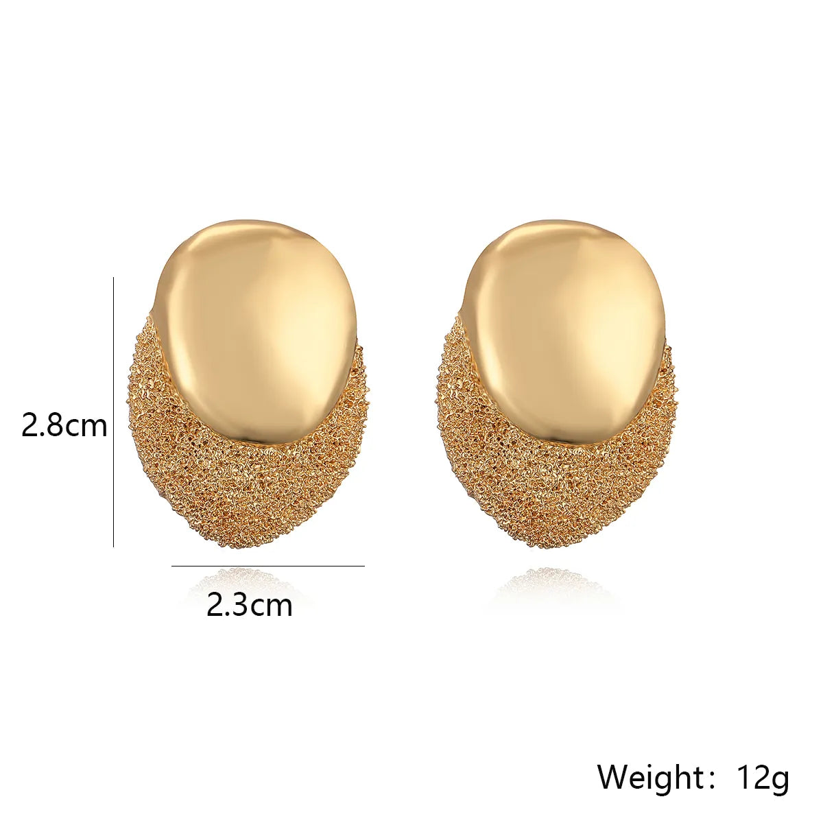 1 Pair Simple Style Geometric Plating Copper 18k Gold Plated Ear Studs