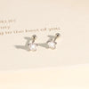 1 Pair Simple Style Geometric Plating Copper Zircon Ear Studs