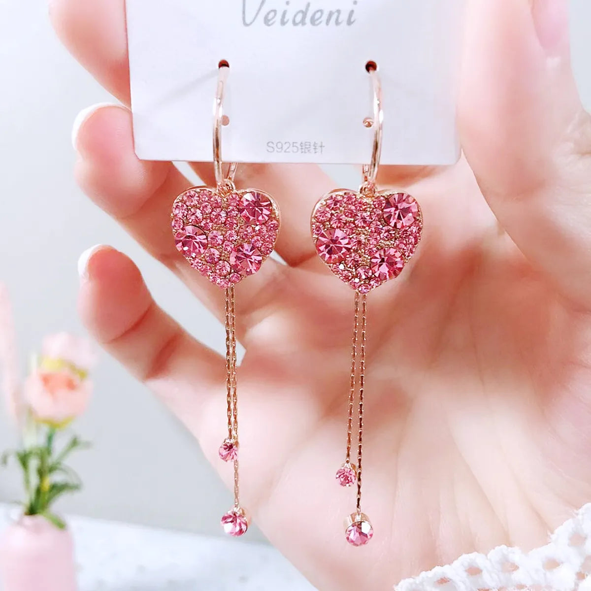 1 Pair Simple Style Geometric Plating Inlay Alloy Artificial Pearls Rhinestones Earrings