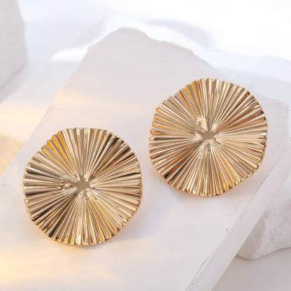 1 Pair Simple Style Geometric Plating Metal Drop Earrings