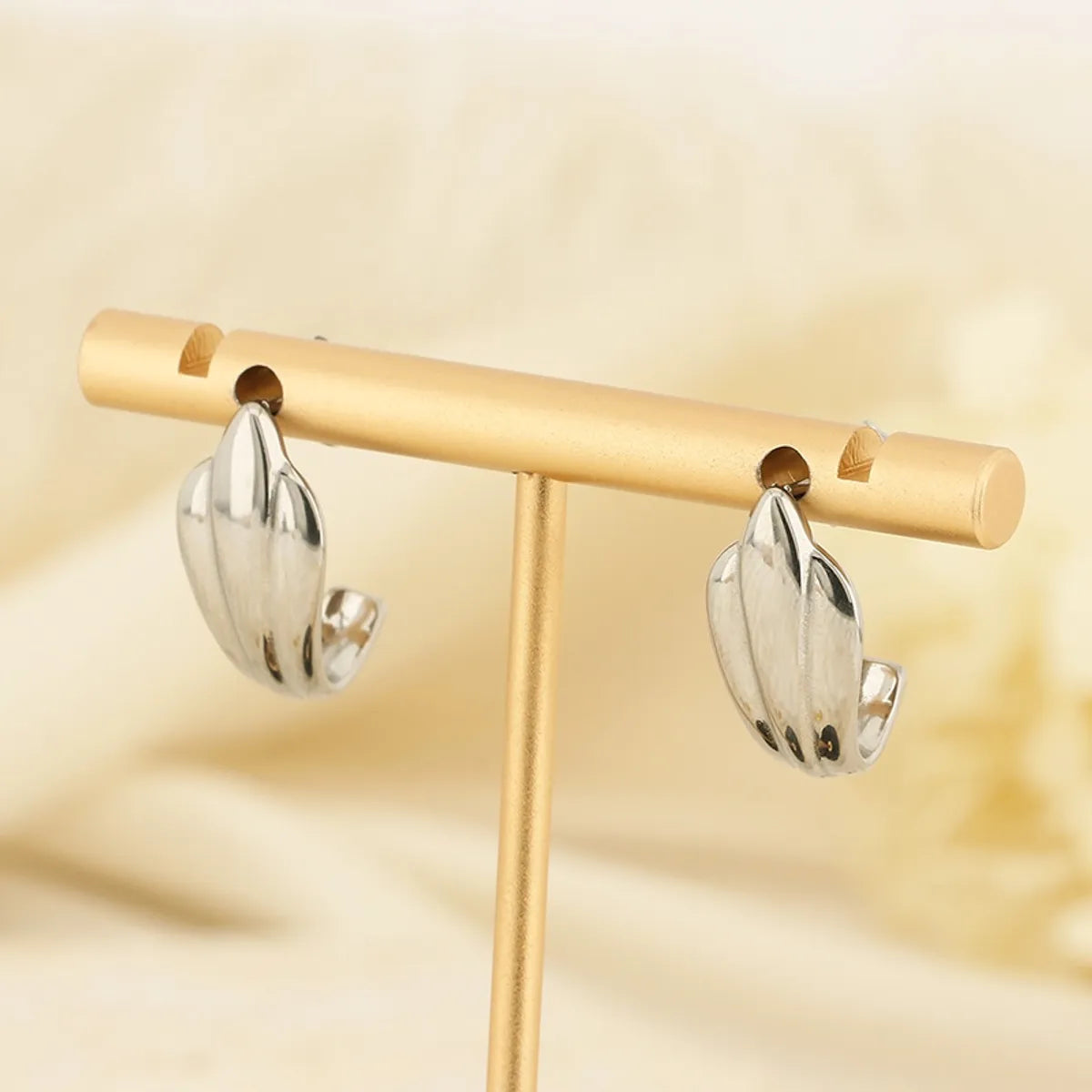 1 Pair Simple Style Geometric Plating Stainless Steel Gold Plated Ear Studs