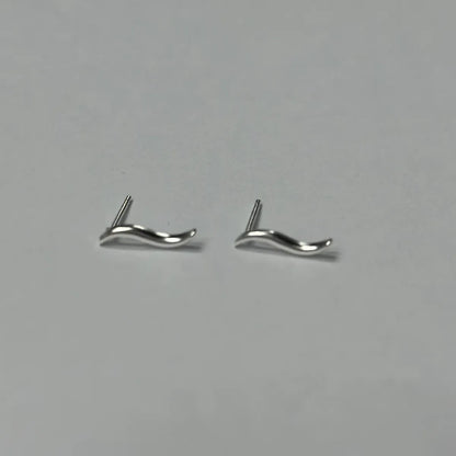 1 Pair Simple Style Geometric Plating Sterling Silver Ear Studs