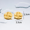 1 Pair Simple Style Geometric Plating Titanium Steel 18K Gold Plated Ear Studs