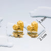 1 Pair Simple Style Geometric Plating Titanium Steel 18K Gold Plated Ear Studs