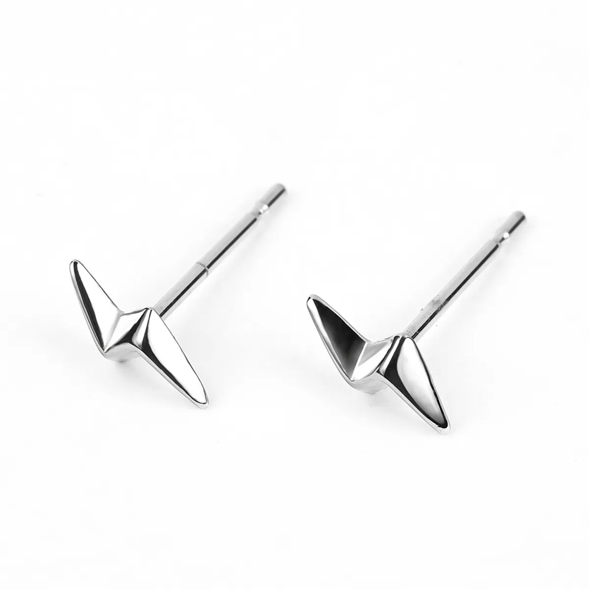 1 Pair Simple Style Geometric Polishing 316 Stainless Steel  Ear Studs