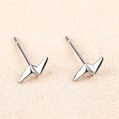 1 Pair Simple Style Geometric Polishing 316 Stainless Steel  Ear Studs