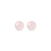 1 Pair Simple Style Geometric Round Plating Rose Quartz Green Aventurine Copper Ear Studs