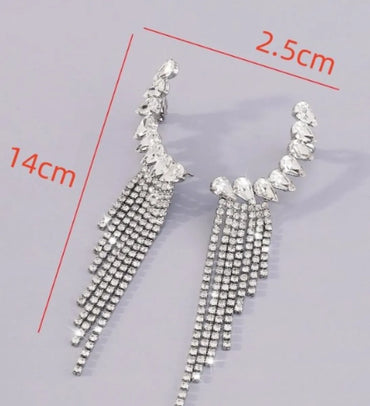 1 Pair Simple Style Geometric Solid Color Alloy Drop Earrings